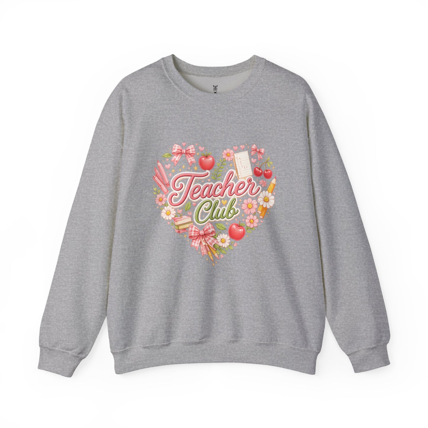 5th Grade Teacher Crewneck Sweatshirt – Teacher Club Heart Design