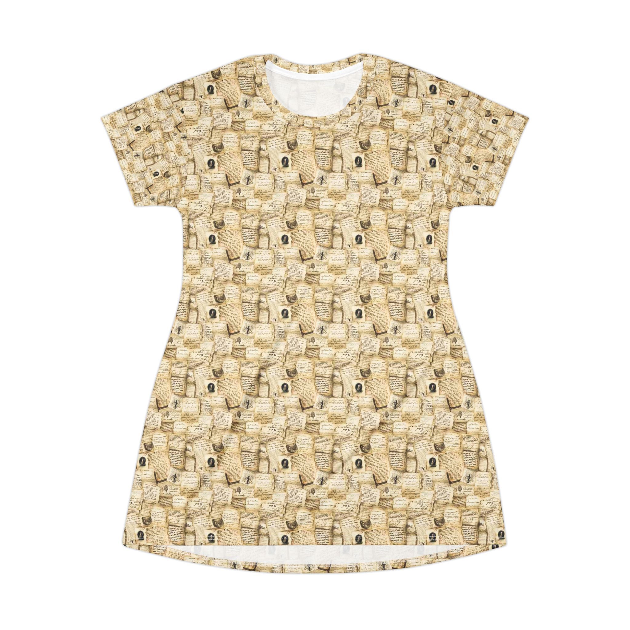 Library Teacher T Shirt Dress Book Print Classroom Outfit