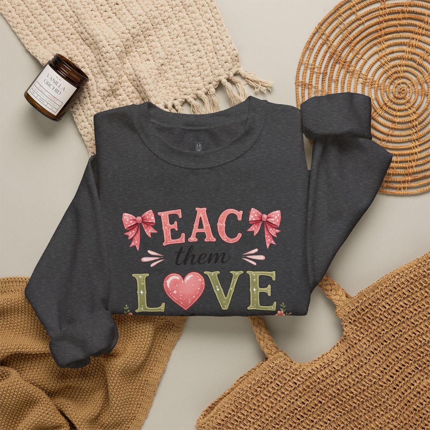 Teacher T Shirt Crewneck – "Teach Them, Love Them, Watch Them Soar" Sweatshirt