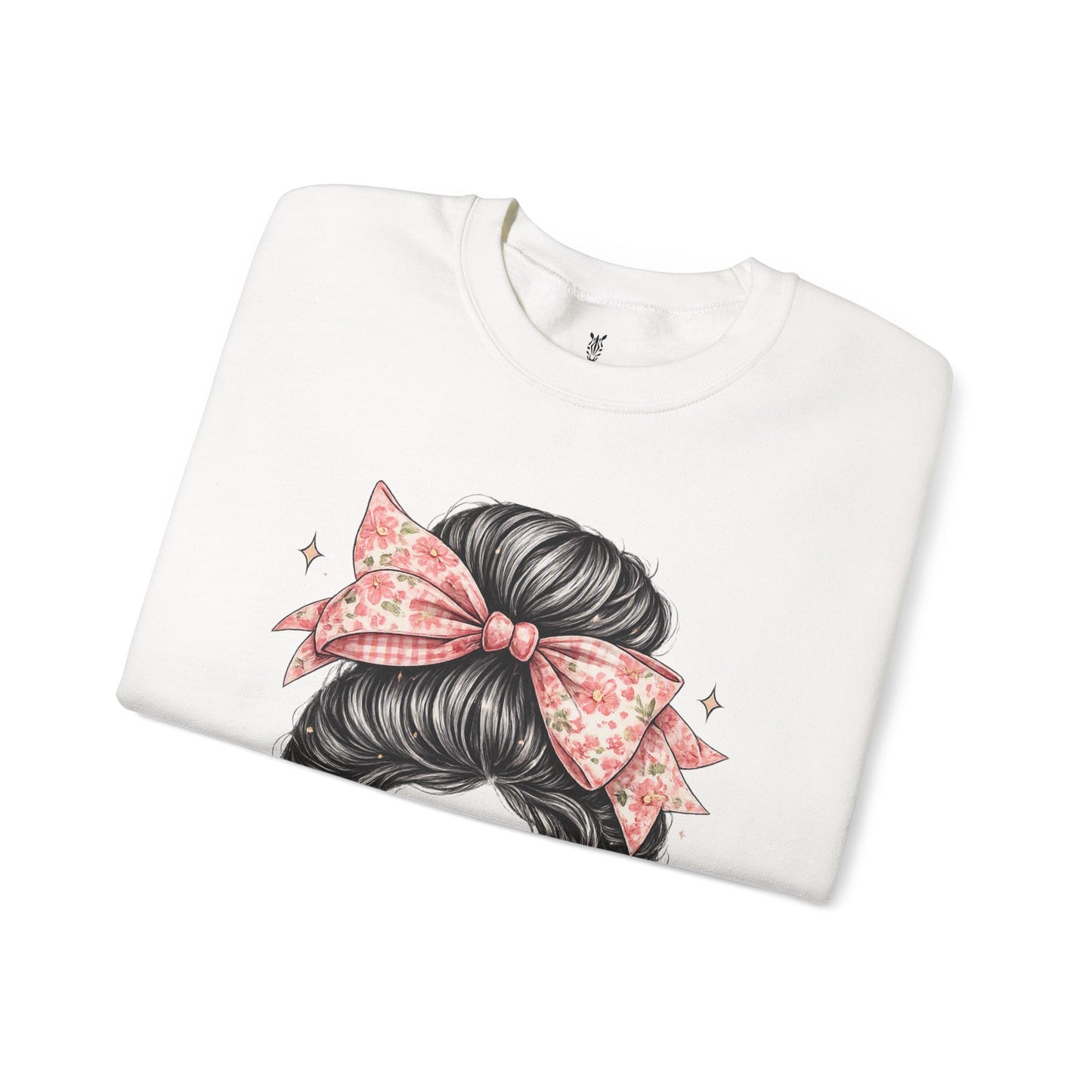 Funny Shirts for Teachers – Hair Bun & Sunglasses "Teach Love Inspire" Sweatshirt