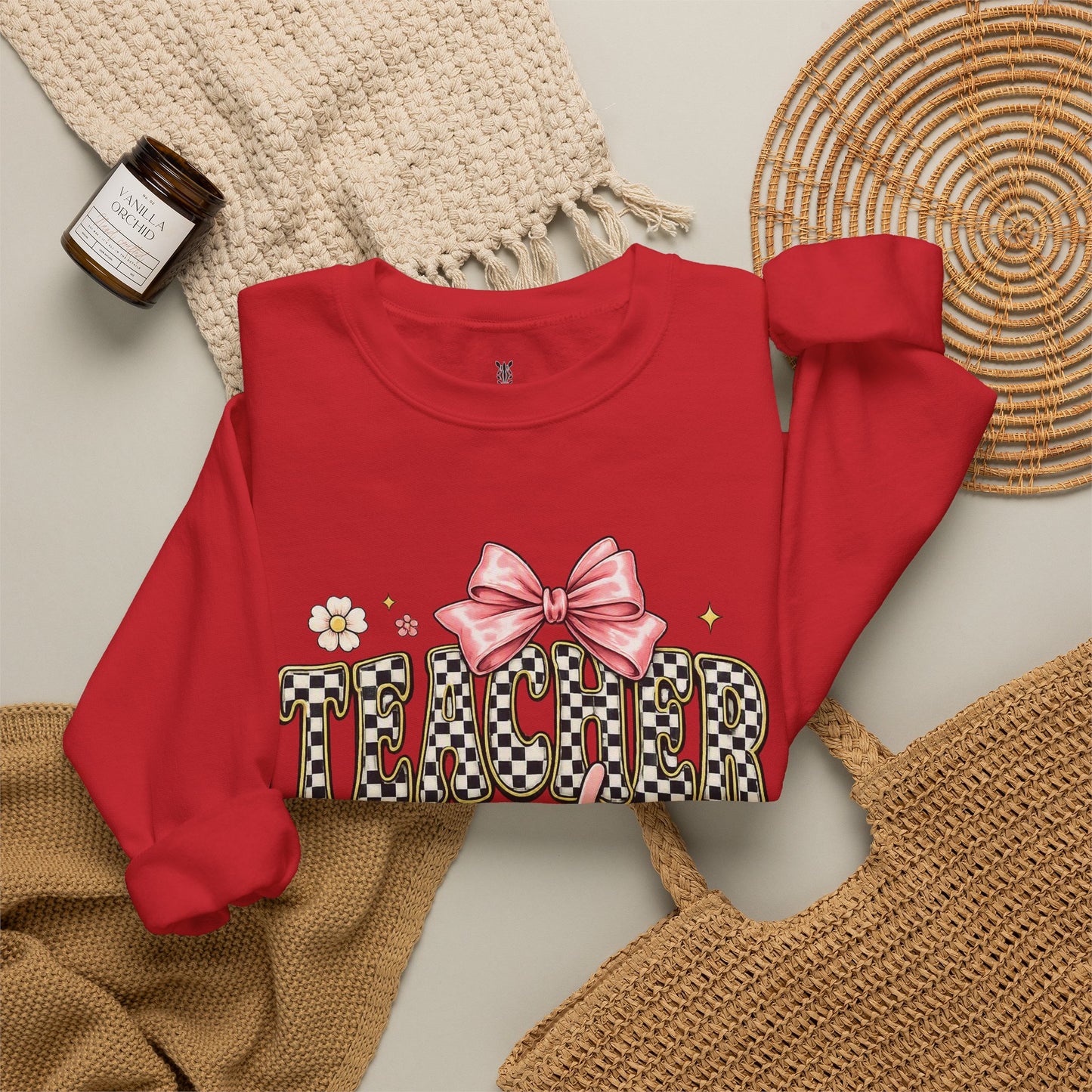 Sweatshirt — 'Tumblr Mode On' Pink Bow Graphic Crewneck