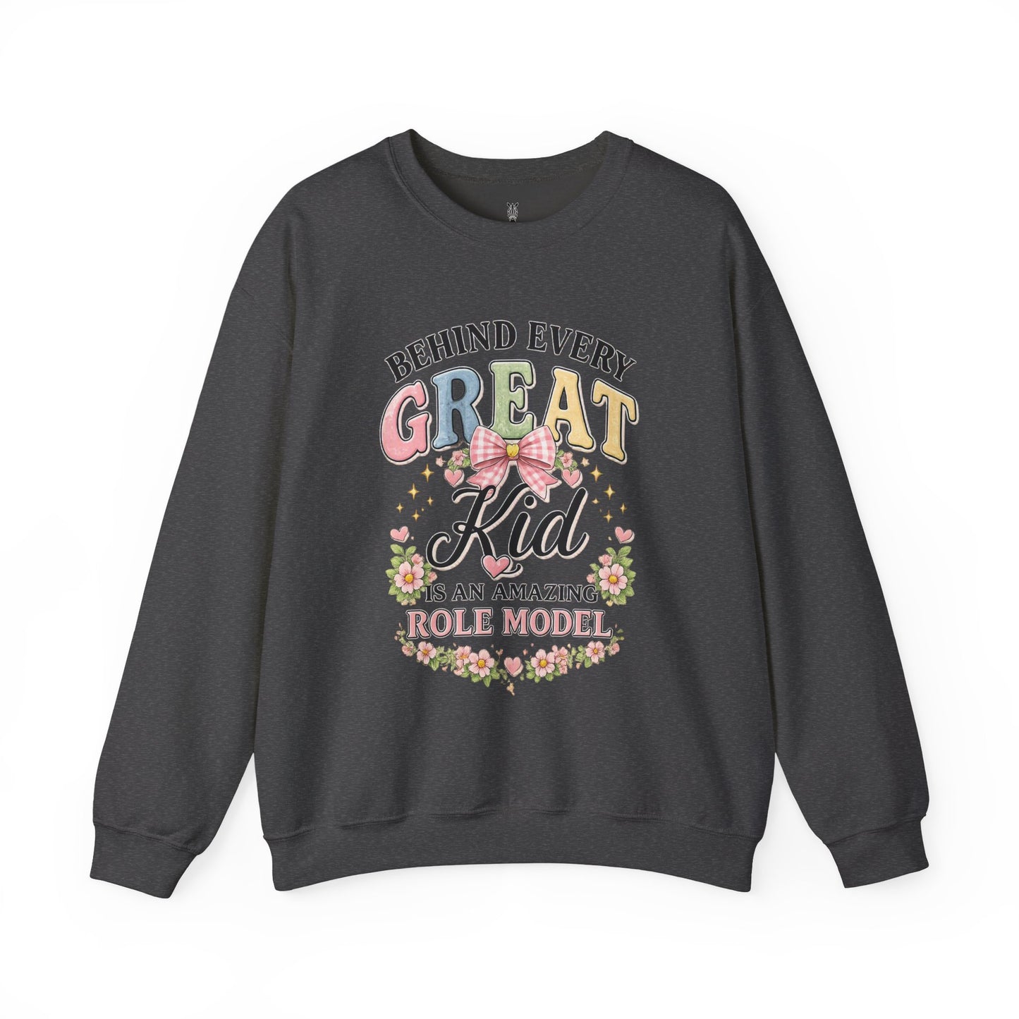 New Teacher Gift Crewneck Sweatshirt – "Behind Every Great Kid" Floral