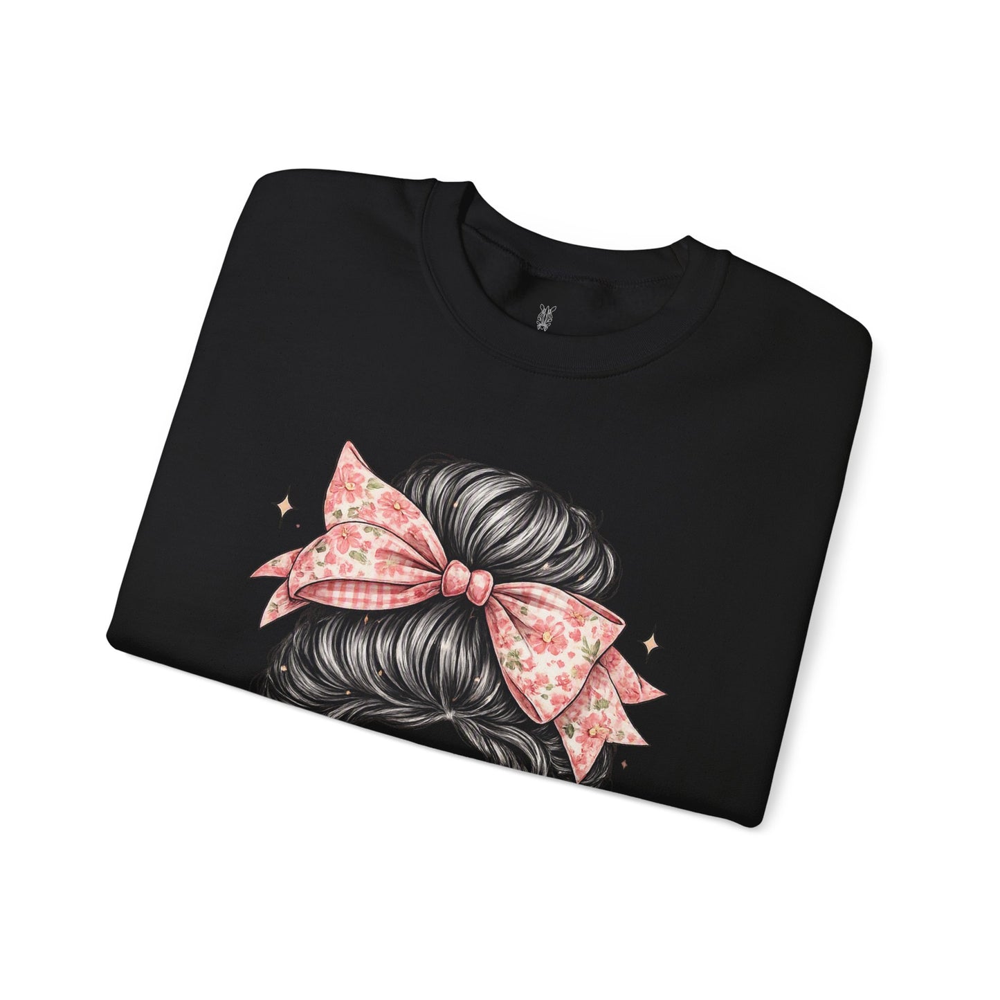 Funny Shirts for Teachers – Hair Bun & Sunglasses "Teach Love Inspire" Sweatshirt