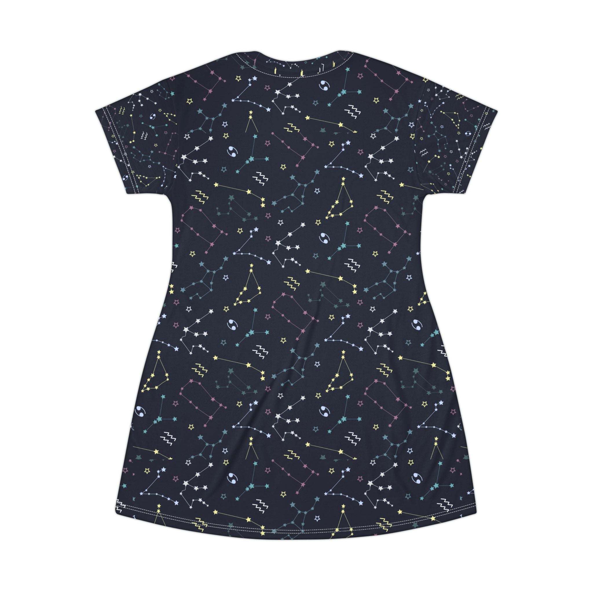 Astronomy Teacher T Shirt Dress Star Print Classroom Outfit