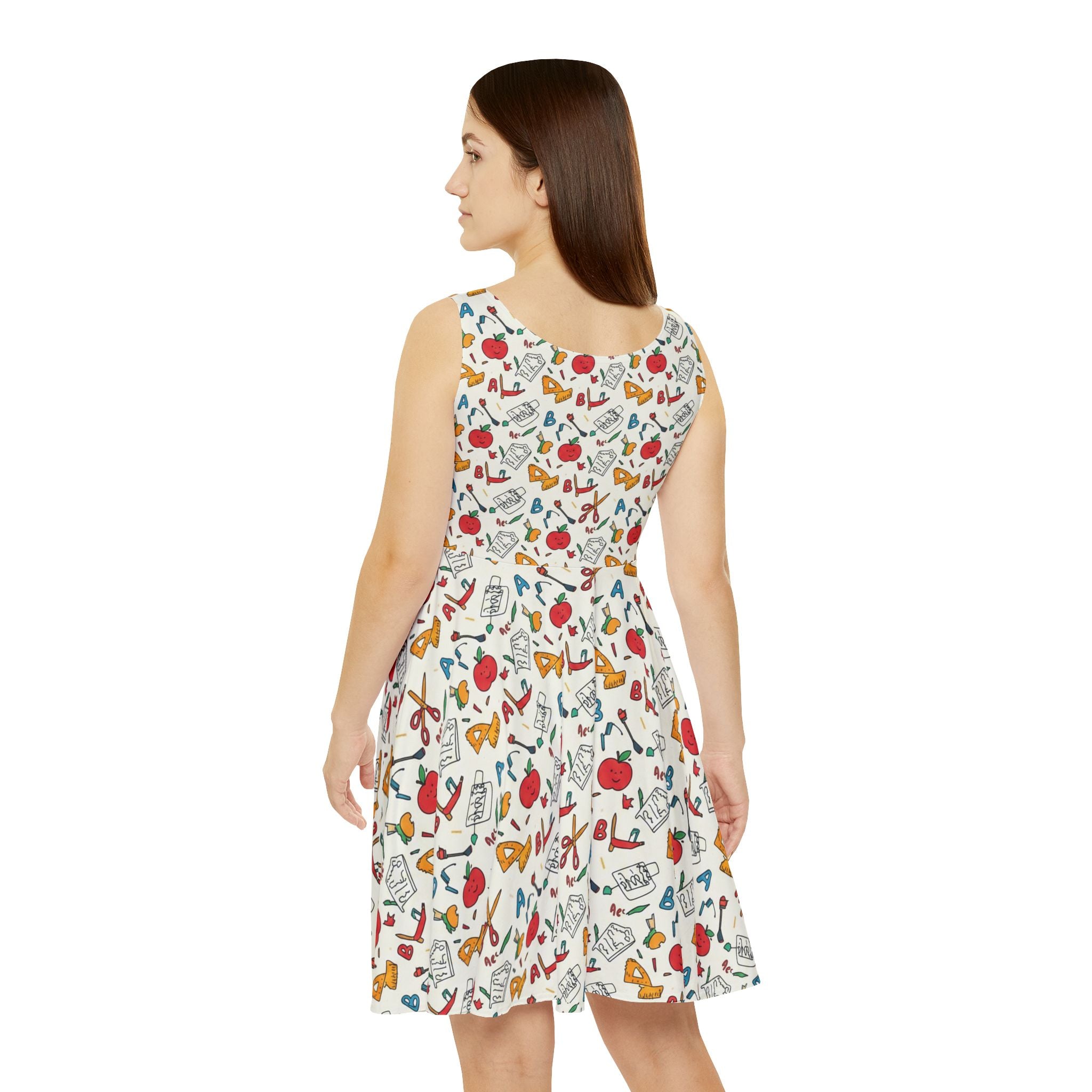ABC Teacher Skater Dress | Cute Back to School Classroom Outfit & Teacher Gift