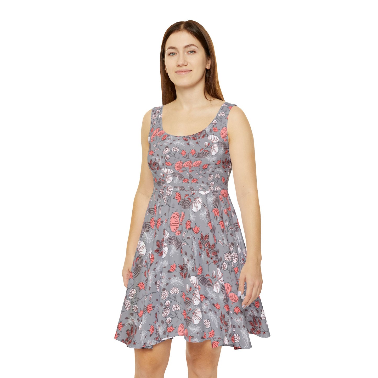 Floral Teacher Skater Dress | Casual Back to School Outfit & Teacher Gift